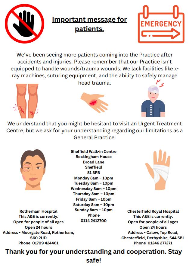 Wound care at Urgent Treatment Centres